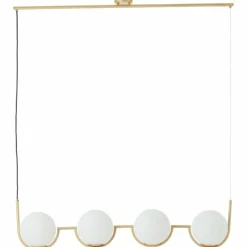 Luminaires Brilliant Suspension Brilliant Glint Or, 4 lumières