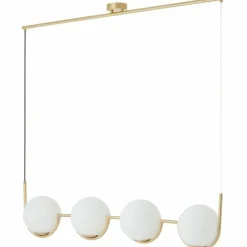 Luminaires Brilliant Suspension Brilliant Glint Or, 4 lumières