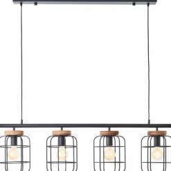 Luminaires Brilliant Suspension Brilliant Gwen Noir, 4 lumières* Suspensions