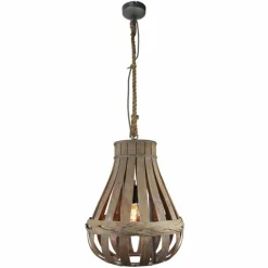 Style Boho-Chic-Luminaires Brilliant Suspension Brilliant Kaminika Brun, 1 lumière