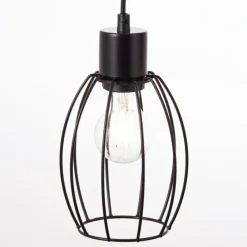 Luminaires Scandinaves-Luminaires Brilliant Suspension Brilliant Karlen Gris, Noir, 4 lumières