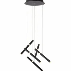 Luminaires Brilliant Suspension Brilliant Lagano LED Noir, 1 lumière* Suspensions