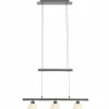 Luminaires Brilliant Suspension Brilliant Leuchten Tonja LED Chrome, 3 lumières
