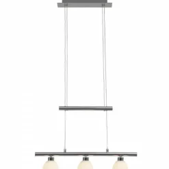 Luminaires Brilliant Suspension Brilliant Leuchten Tonja LED Chrome, 3 lumières