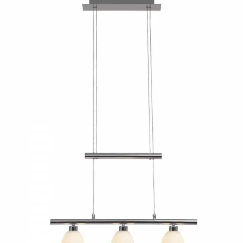 Luminaires Brilliant Suspension Brilliant Leuchten Tonja LED Chrome, 3 lumières