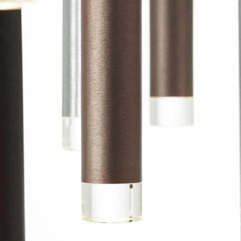 Luminaires Brilliant Suspension Brilliant Living Cembalo LED Brun, 16 lumières* Éclairage Led