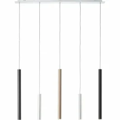 Luminaires Brilliant Suspension Brilliant Living Cembalo LED Aluminium, 5 lumières* Éclairage Led
