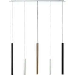 Luminaires Brilliant Suspension Brilliant Living Cembalo LED Aluminium, 5 lumières* Éclairage Led