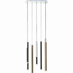 Luminaires Brilliant Suspension Brilliant Living Cembalo LED Brun, 8 lumières* Éclairage Led