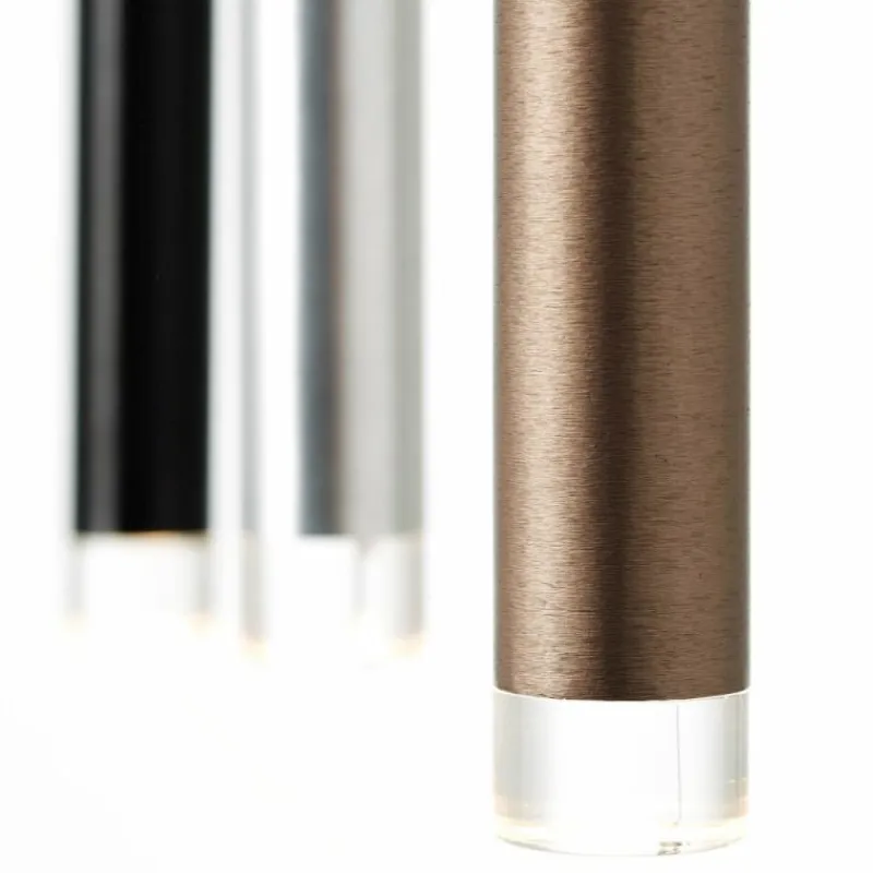 Luminaires Brilliant Suspension Brilliant Living Cembalo LED Brun, 14 lumières* Éclairage Led