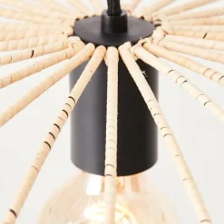 Luminaires Rustiques-Luminaires Brilliant Suspension Brilliant Malty Noir, 1 lumière