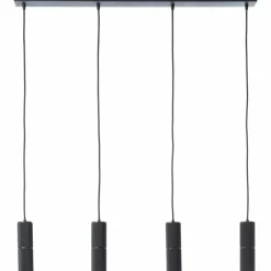 Luminaires Brilliant Suspension Brilliant Marty LED Noir, 4 lumières* Suspensions