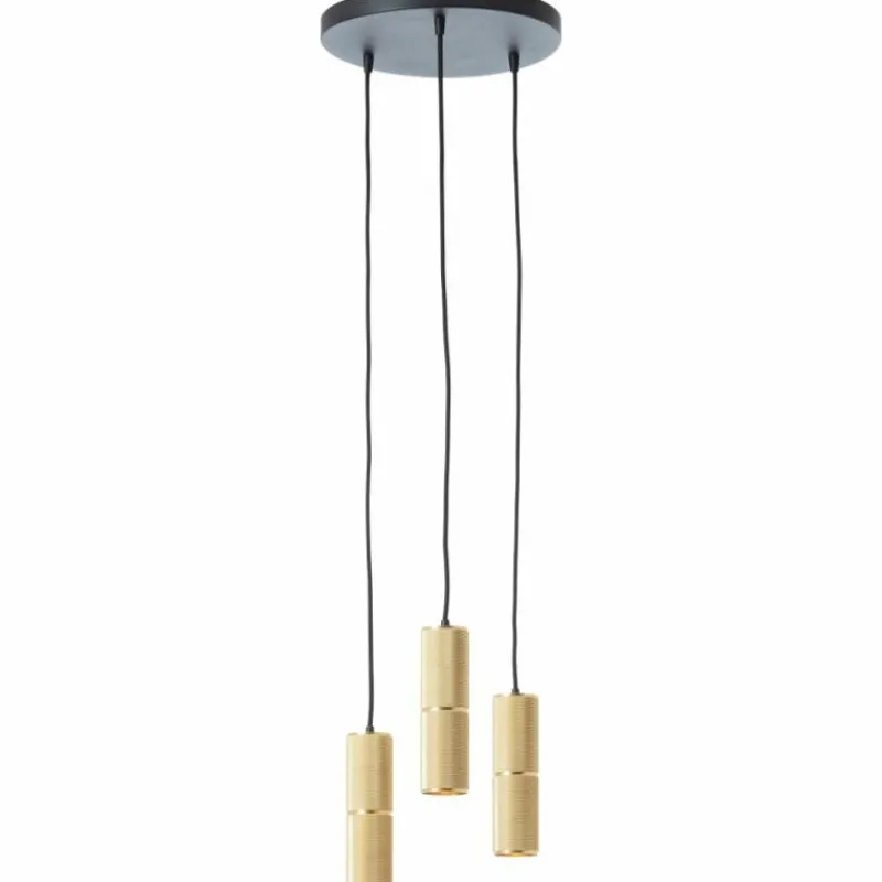 Lampes Dorées-Luminaires Brilliant Suspension Brilliant Marty LED Noir, 3 lumières