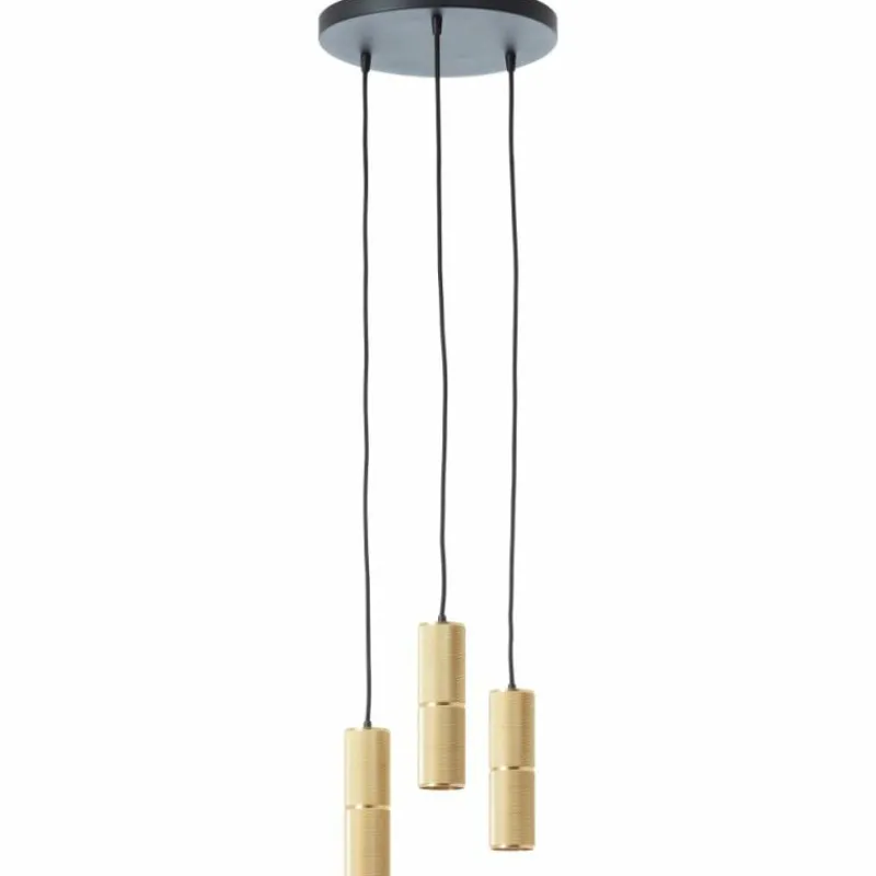 Lampes Dorées-Luminaires Brilliant Suspension Brilliant Marty LED Noir, 3 lumières
