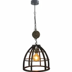 Luminaires Rustiques-Luminaires Brilliant Suspension Brilliant Matrix 2 Noir, 1 lumière