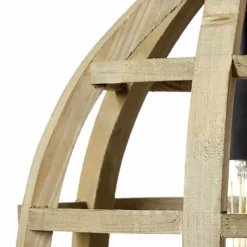 Style Boho-Chic-Luminaires Brilliant Suspension Brilliant Matrix Wood Noir, 1 lumière