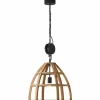 Style Boho-Chic-Luminaires Brilliant Suspension Brilliant Matrix Wood Noir, 1 lumière