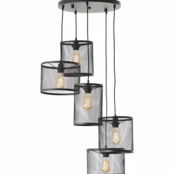 Luminaires Brilliant Suspension Brilliant Maze Noir, 5 lumières* Suspensions