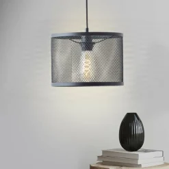 Luminaires Scandinaves-Luminaires Brilliant Suspension Brilliant Maze Noir, 1 lumière