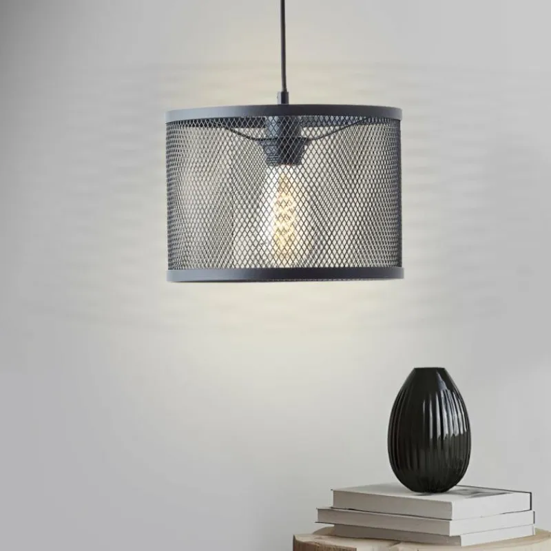 Luminaires Scandinaves-Luminaires Brilliant Suspension Brilliant Maze Noir, 1 lumière