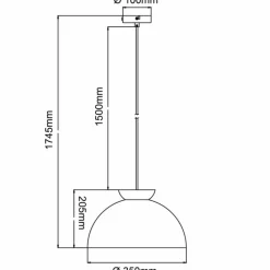 Luminaires Scandinaves-Luminaires Brilliant Suspension Brilliant Nalam Écru, Blanc, 1 lumière