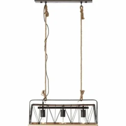 Lampes En Bois-Luminaires Brilliant Suspension Brilliant Narcy Bois foncé, 3 lumières