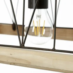 Lampes En Bois-Luminaires Brilliant Suspension Brilliant Narcy Bois foncé, 3 lumières