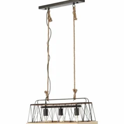 Lampes En Bois-Luminaires Brilliant Suspension Brilliant Narcy Bois foncé, 3 lumières