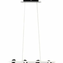 Luminaires Brilliant Suspension Brilliant Nebeker LED Noir, 4 lumières, Télécommandes* Suspensions