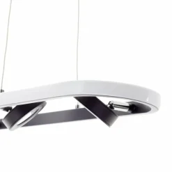 Luminaires Brilliant Suspension Brilliant Nebeker LED Noir, 4 lumières, Télécommandes* Suspensions