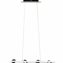 Luminaires Brilliant Suspension Brilliant Nebeker LED Noir, 4 lumières, Télécommandes* Suspensions