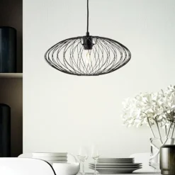 Lampes Industrielles-Luminaires Brilliant Suspension Brilliant Norden Noir, 1 lumière