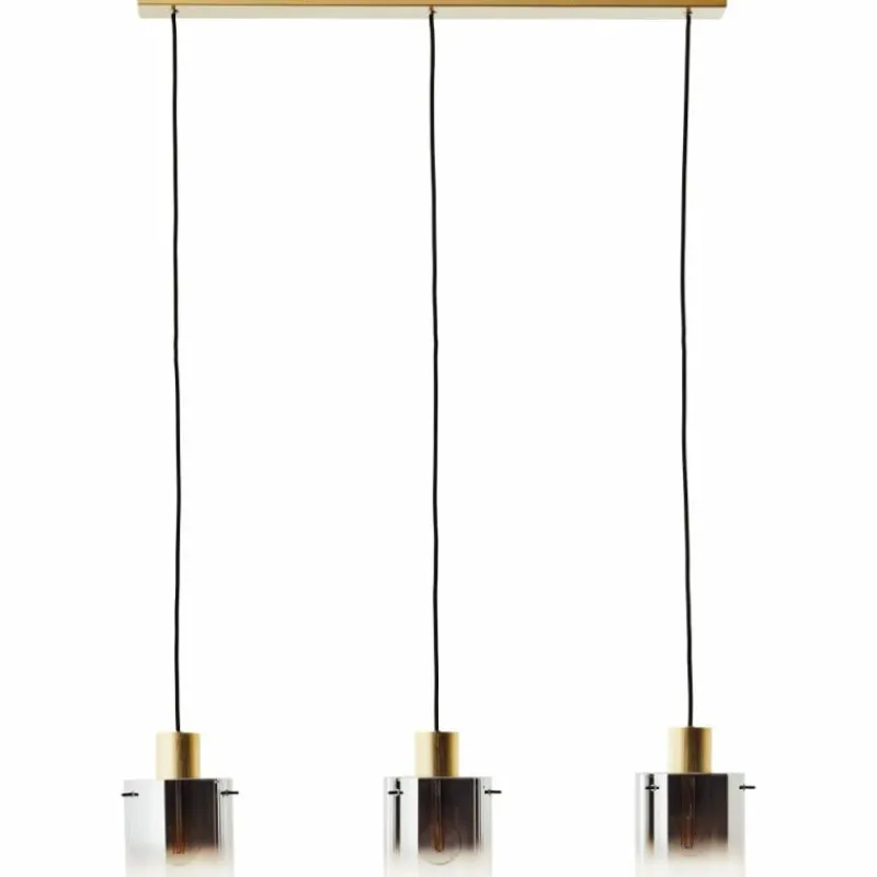 Lampes Dorées-Luminaires Brilliant Suspension Brilliant Osaki Or, 3 lumières