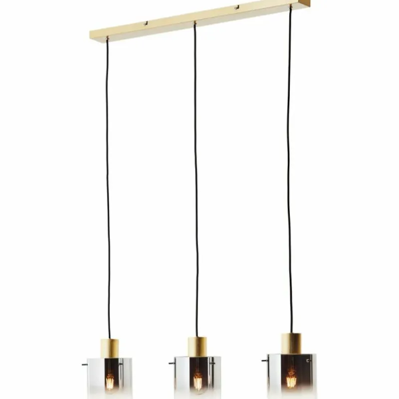 Lampes Dorées-Luminaires Brilliant Suspension Brilliant Osaki Or, 3 lumières