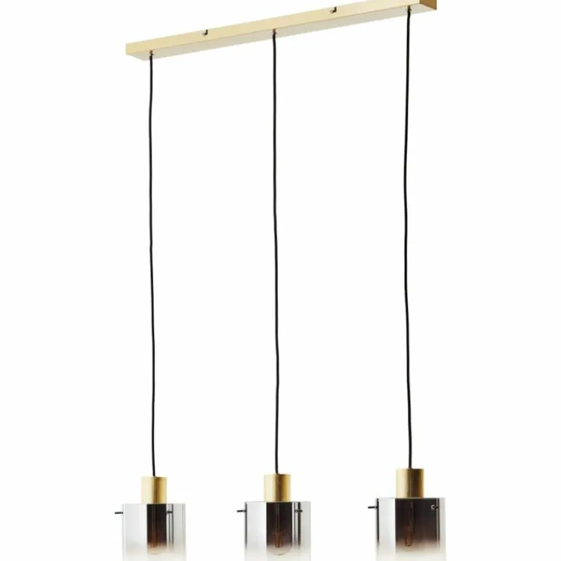 Lampes Dorées-Luminaires Brilliant Suspension Brilliant Osaki Or, 3 lumières