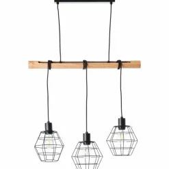 Luminaires Rustiques-Luminaires Brilliant Suspension Brilliant Ottawa Écru, 3 lumières