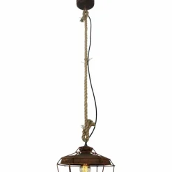 Lampes Industrielles-Luminaires Brilliant Suspension Brilliant Peter Brun, Rouille, 1 lumière