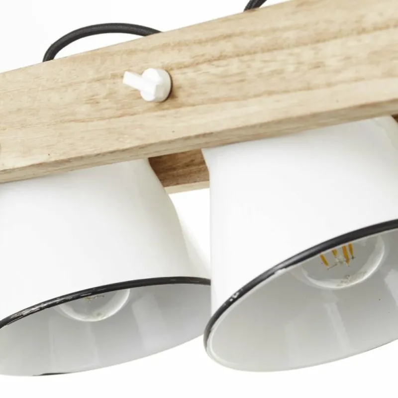 Luminaires Scandinaves-Luminaires Brilliant Suspension Brilliant Plow Bois clair, Blanc, 3 lumières