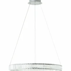 Luminaires Brilliant Suspension Brilliant Queen LED Argenté, 1 lumière, Télécommandes* Éclairage Led