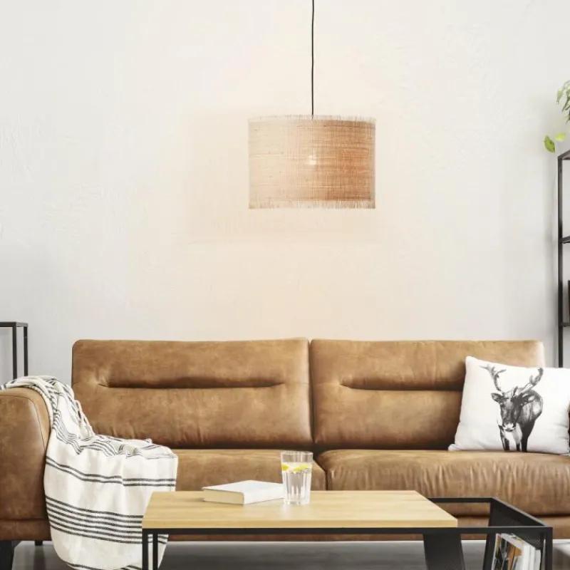 Luminaires Rustiques-Luminaires Brilliant Suspension Brilliant Raffy Noir, 1 lumière