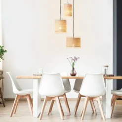 Luminaires Rustiques-Luminaires Brilliant Suspension Brilliant Raffy Noir, 3 lumières