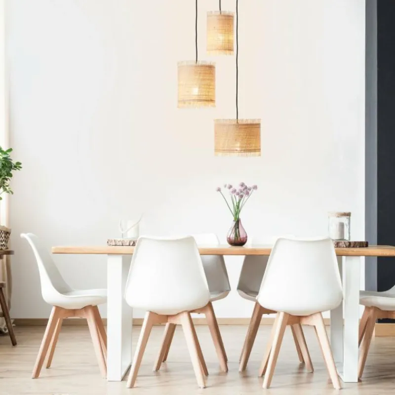 Luminaires Rustiques-Luminaires Brilliant Suspension Brilliant Raffy Noir, 3 lumières