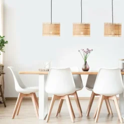 Luminaires Rustiques-Luminaires Brilliant Suspension Brilliant Raffy Noir, 3 lumières