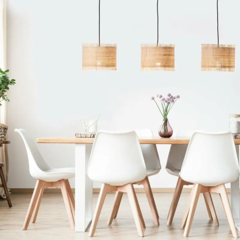 Luminaires Rustiques-Luminaires Brilliant Suspension Brilliant Raffy Noir, 3 lumières