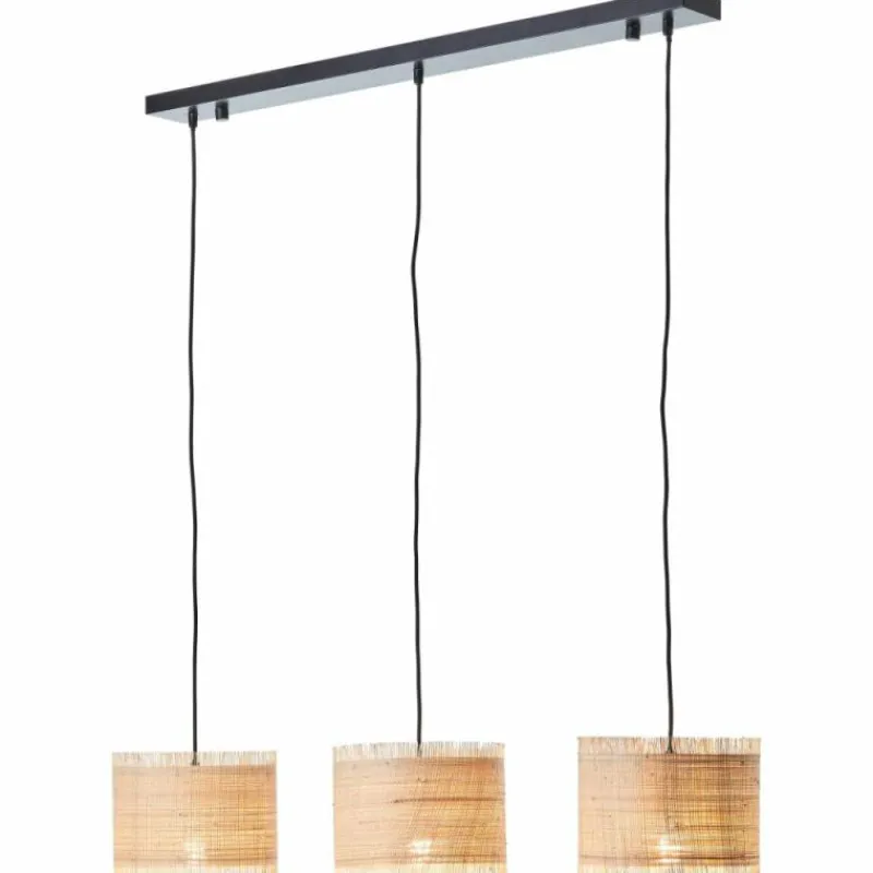 Luminaires Rustiques-Luminaires Brilliant Suspension Brilliant Raffy Noir, 3 lumières