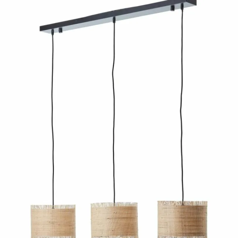 Luminaires Rustiques-Luminaires Brilliant Suspension Brilliant Raffy Noir, 3 lumières