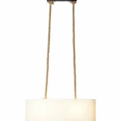 Lampes En Tissu-Luminaires Brilliant Suspension Brilliant SAILOR Blanc, 2 lumières
