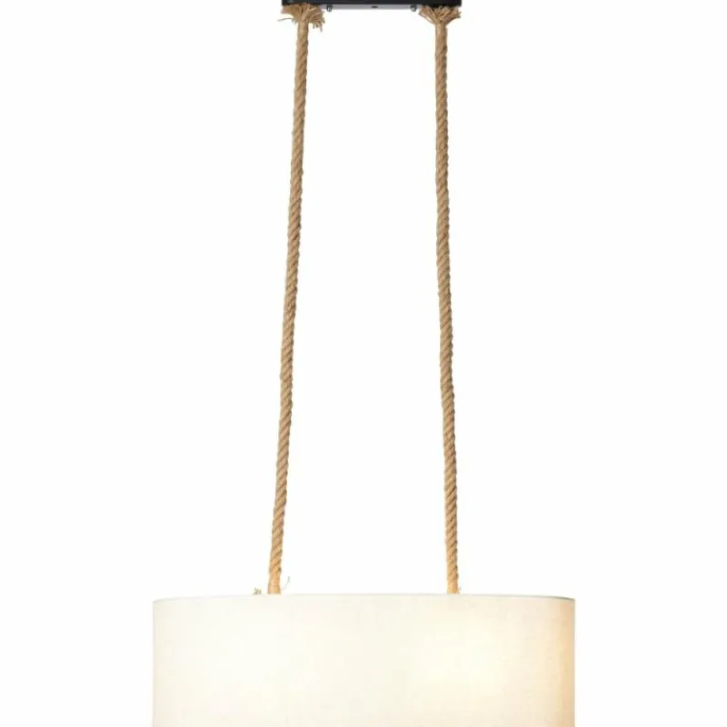 Lampes En Tissu-Luminaires Brilliant Suspension Brilliant SAILOR Blanc, 2 lumières