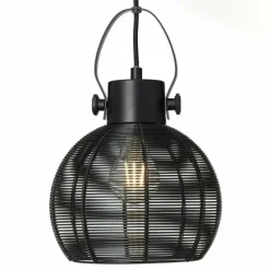 Lampes Industrielles-Luminaires Brilliant Suspension Brilliant Sambo Noir, 3 lumières
