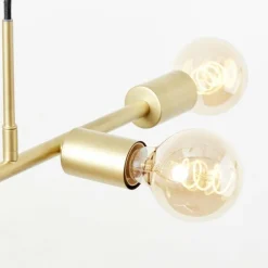 Lampes Dorées-Luminaires Brilliant Suspension Brilliant Skylab Or, 5 lumières